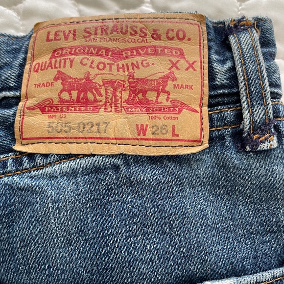 LVC Levi's Vintage Clothing Selvedge Denim 505 Jeans Size 26 - Picture 5 of 9